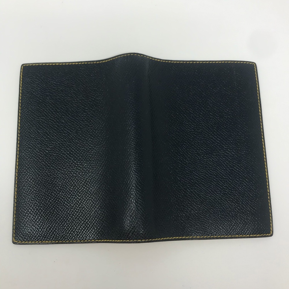 Hermès black/Yellow Grand Modele Agenda/ Card Case - Picture 3 of 8